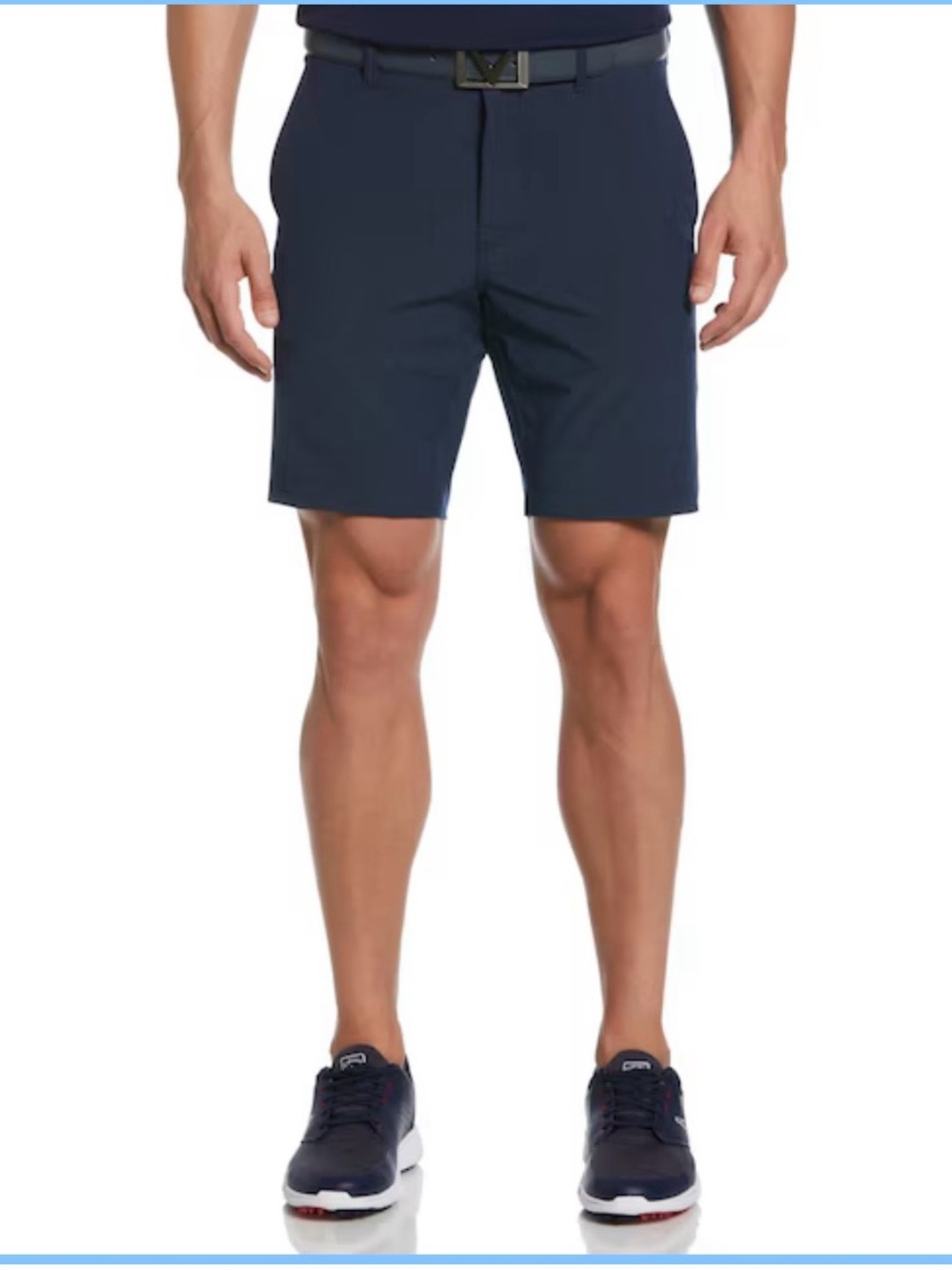 Men's Calloway Navy Performance Stretch Golf Shorts - 4 pockets
